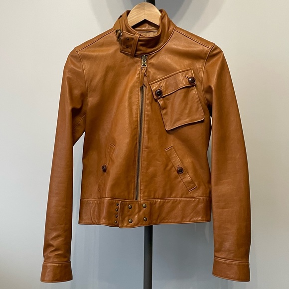 [Ralph Lauren] Genuine Leather Bomber Jacket - Picture 3 of 5